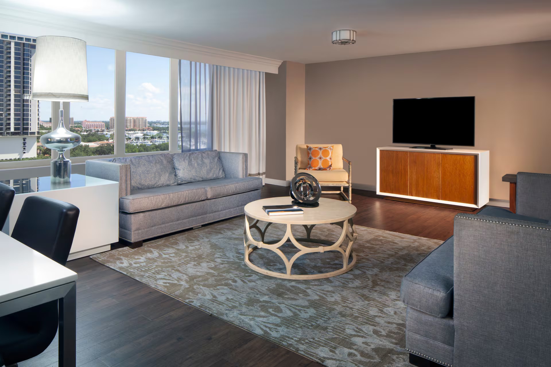 Hilton suite living area