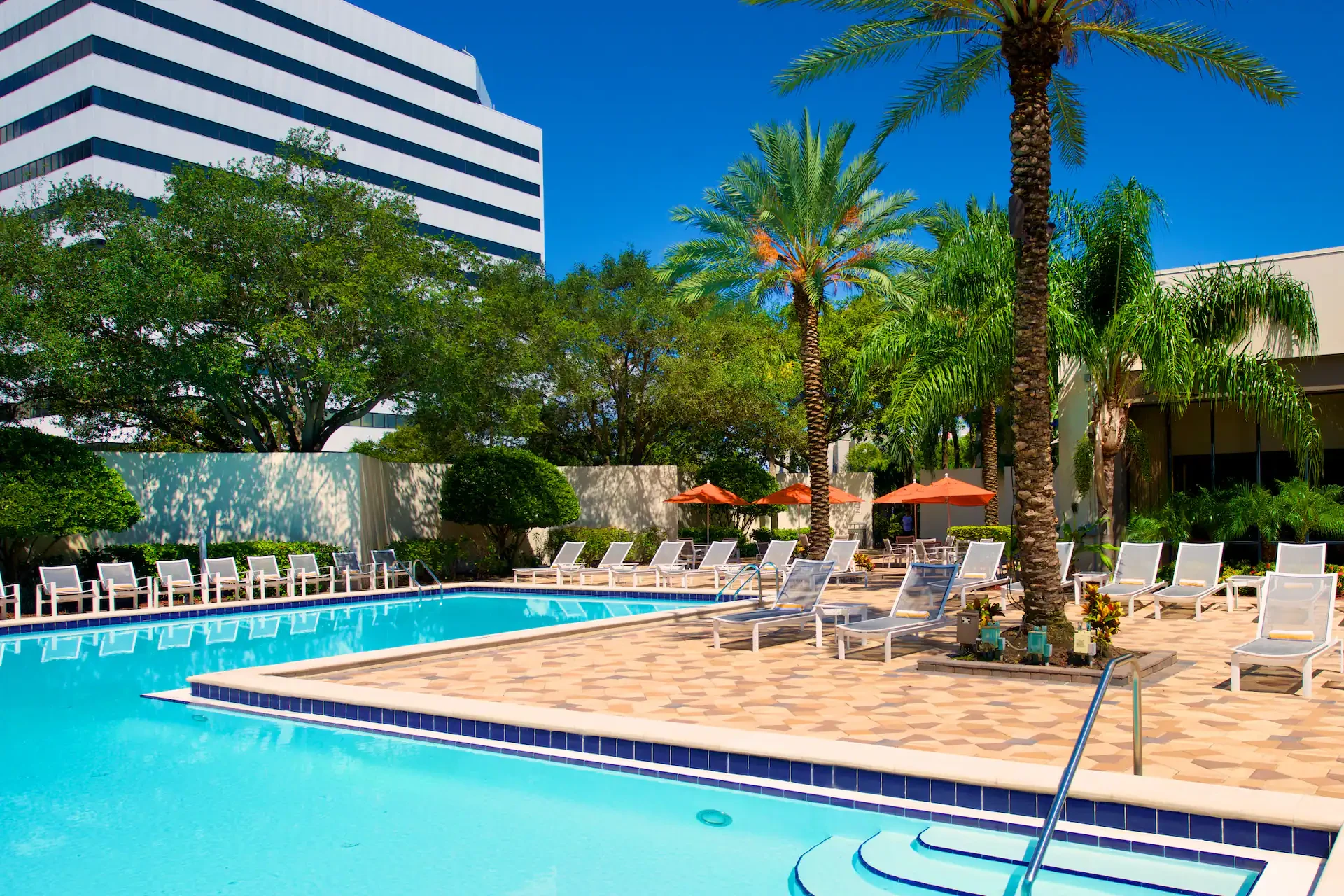 Hilton pool area