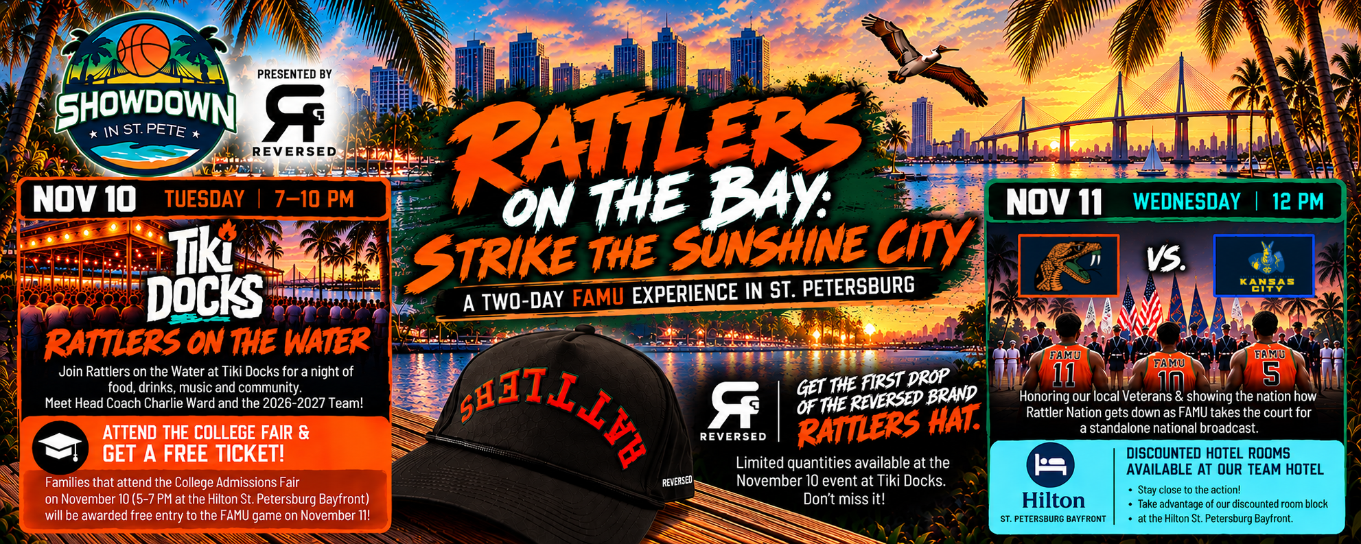 FAMU Rattler Nation St. Pete Takeover at Tiki Docks — Tuesday November 10, 7:00 PM