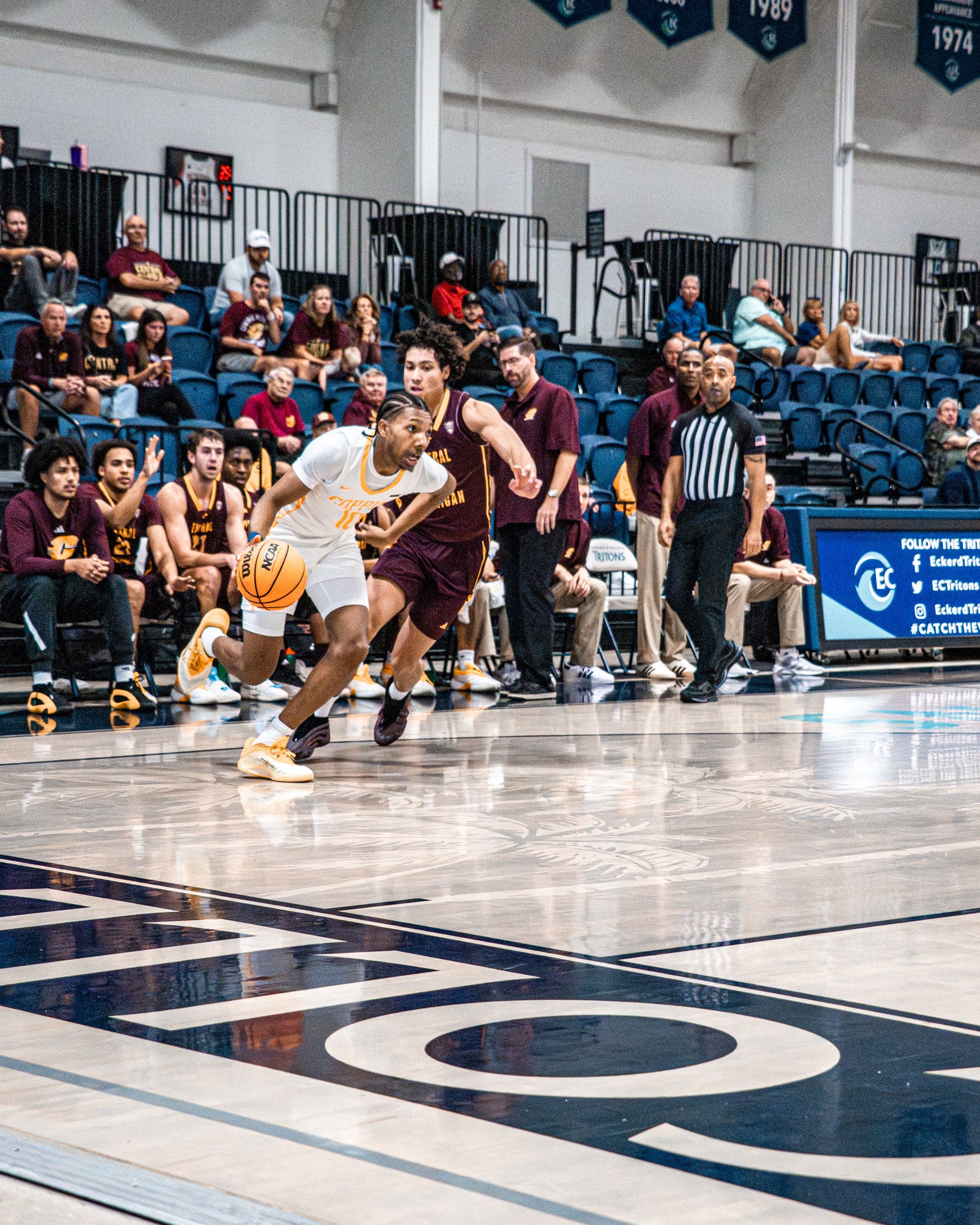 Coppin State vs CMU game action at Eckerd College
